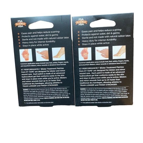 KT Tape Performance+ Blister Treatment Patch, Waterproof Hydrocolloid Bandage - Picture 4 of 6